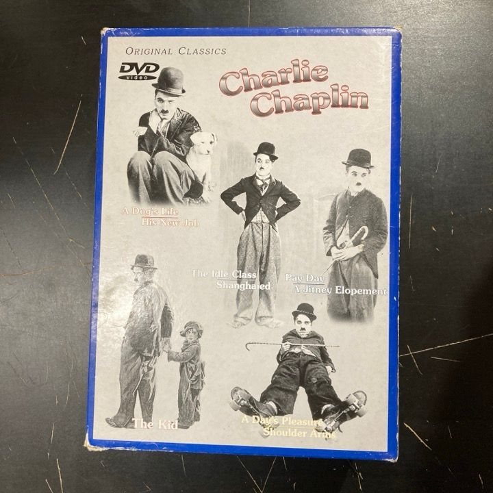 Charlie Chaplin - Original Classics 5DVD (VG-VG+/VG-M-) -komedia- (ei suomenkielistä tekstitystä)